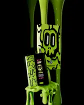 PRJ.05 — marketing render of a device on dripping green liquid